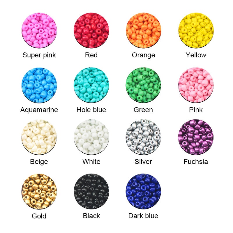 2mm 3mm 4mm Tschechische Glas Seedbeads Charme kleine Schmuck Kristall Perlen DIY Für Armbinde Halskette Schmuck Machen 15 farben