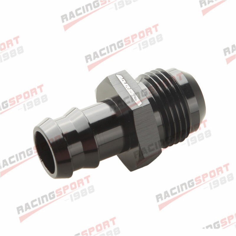 -12an 12an an12 to 3/4 " mothake rett montering drivstoffledning balck