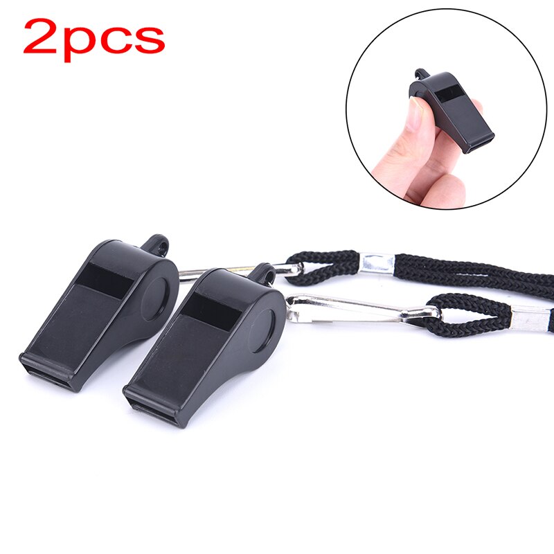 2Pcs Coach Whistle Sports Football Basketball Referee Training Whistle Outdoor Survival With Lanyard