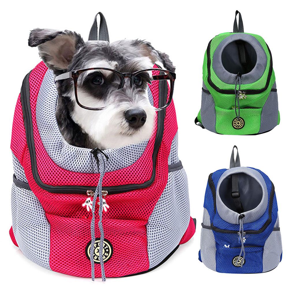 Tragbare Haustier Hund Träger Tasche Atmungsaktiv Oxford Tuch Kopf aus Vorderseite Haustier Träger Tasche Rucksack Breiten Trägern Haustier Rucksack