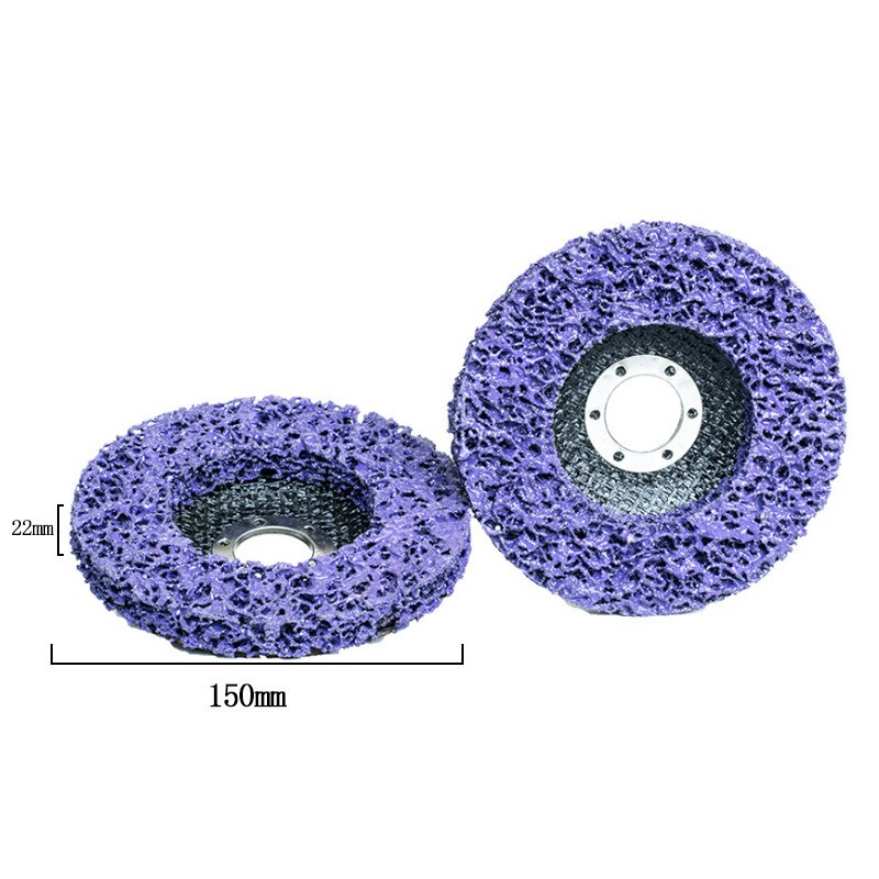 5Pcs 180mm Poly Strip Disc Abrasive Wheel Paint Rust Remover Clean Grinding Wheels For Motorcycles Durable Angle Grinder Car: 5pcs 150x22mm purple