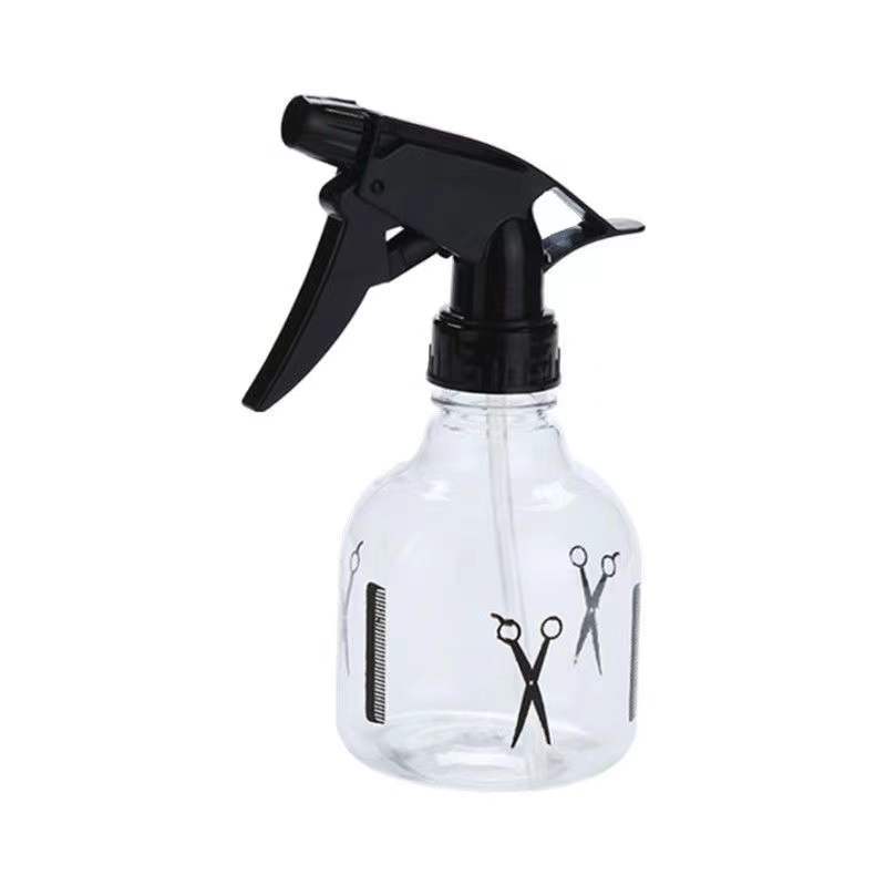 1/2 Stuks Kappers Spray Fles Water Sproeier Transparante Make-up Stijl Draagbare Plastic Spray Fles Salon Kapper Haar tool: Lichtgrijs