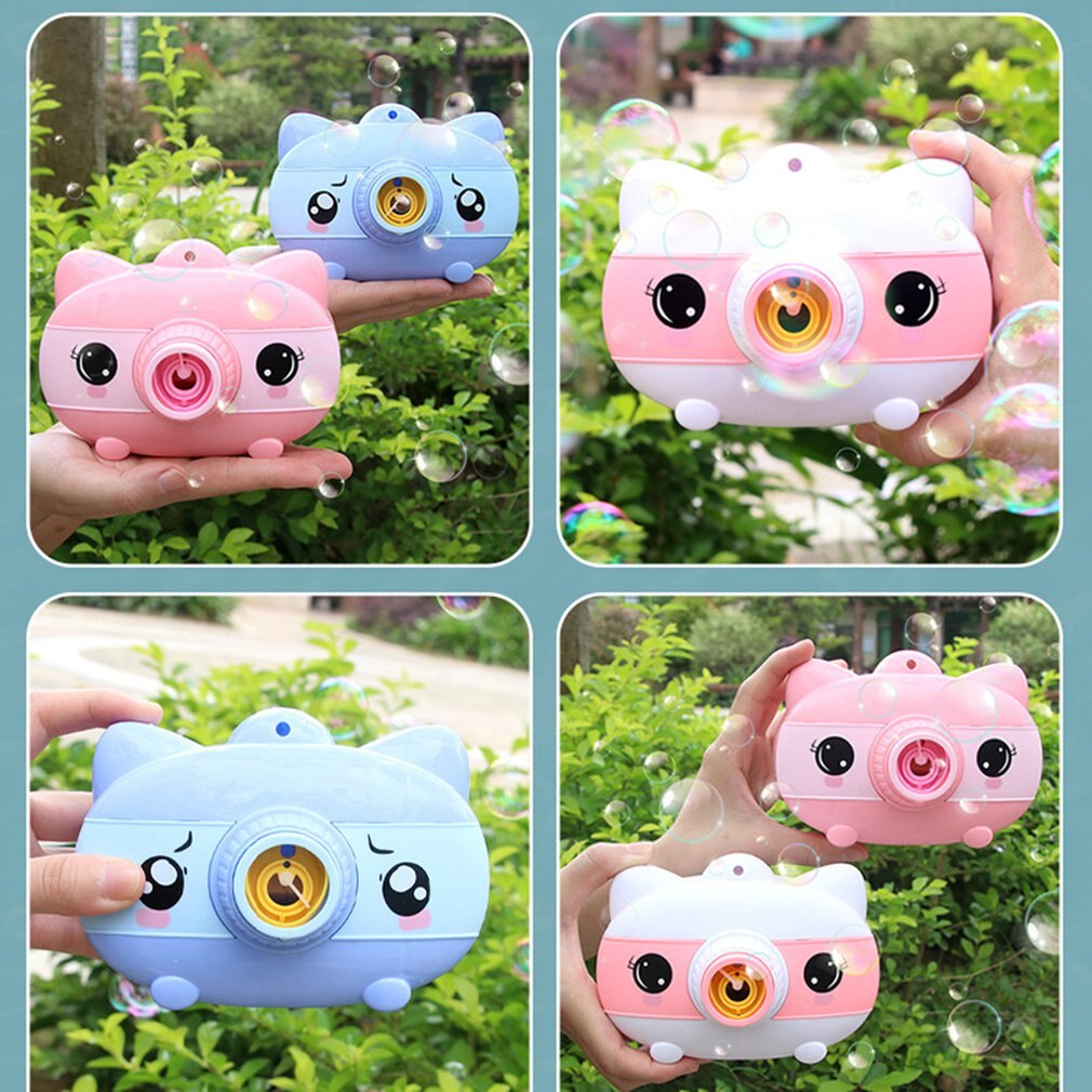 Bubble Camera Blower Machine Elektrische Muziek Knipperlicht Bubble Machines Automatische Camera Vorm Bubble Speelgoed