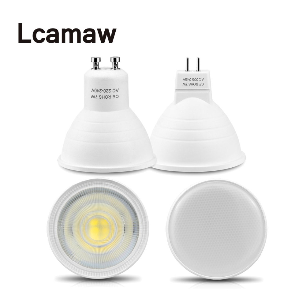 Woonkamer Lichten novedades GU10 LED Lamp MR16 Lamp Plafond Spotlight 7 W 2835 SMD AC 220 V-240 V EU Bombillas Home Verlichting