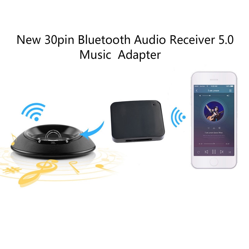 MINI Activate Bluetooth 30 Pin Bluetooth 5.0 A2DP Music Receiver Audio Wireless Stereo Adapter For Bose Sounddock II 2 IX 10