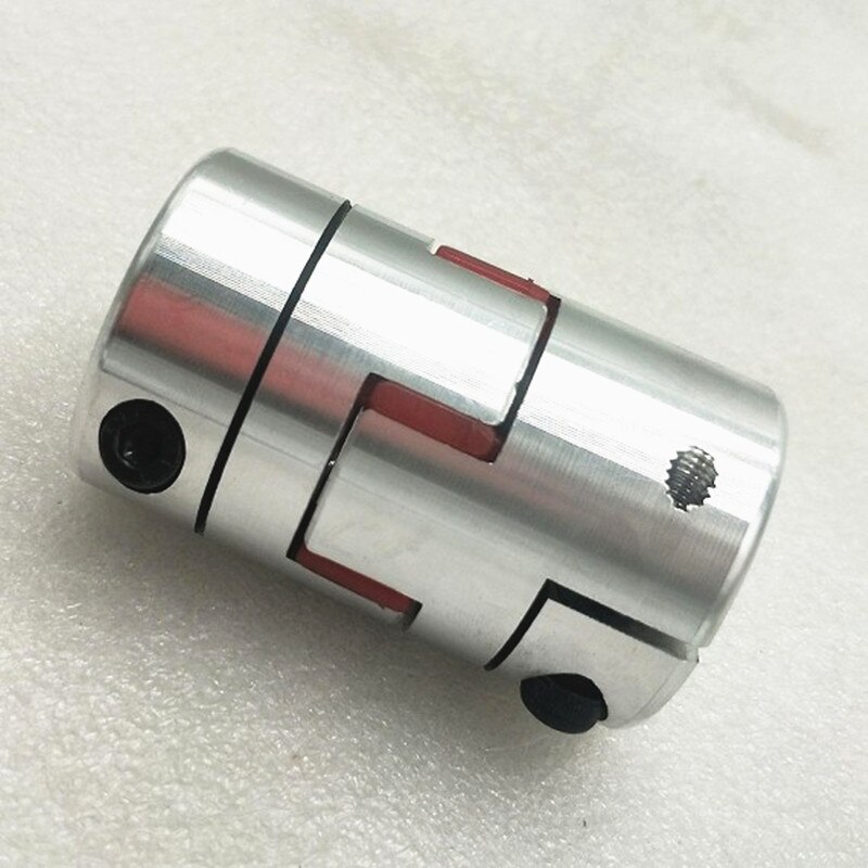 2 Stks/partij Cnc Flexibele Koppeling As Koppeling D55 L80mm ID17mm Met Spiebaan 5Mm En ID24mm Met Spiebaan 6Mm (Zowel 2 End Spiebaan)