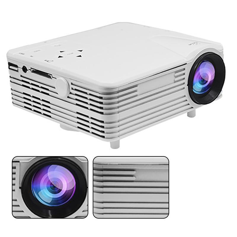 Projector H80 400 Lumen 1080P Huishouden Ouder-kind Draagbare Projector Home Office Mini Led Tv