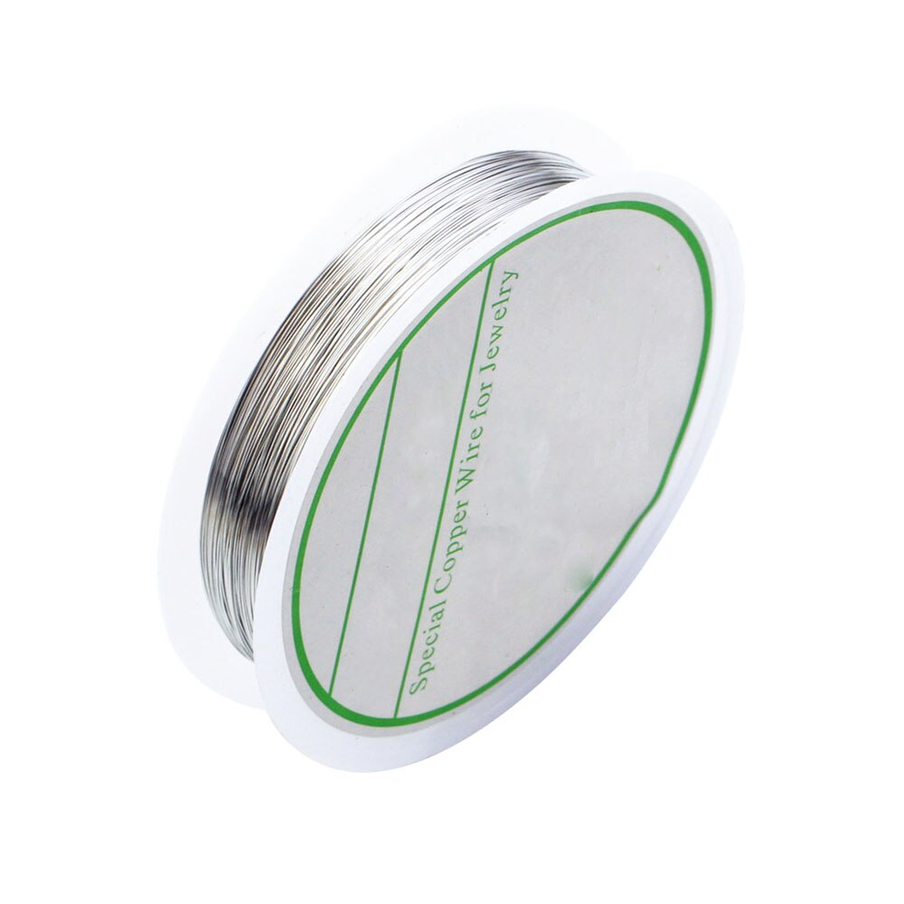 20m/ rullar 0.2mm koppartråd metalltråd för smycken pärlstav tråd gör det själv armband halsband gör tråd sytillbehör