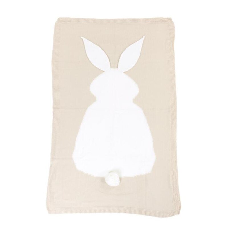 Pasgeborenen Slapen Quilt Deken Baby Speelkleed Konijn Kinderwagen Cover Kinderen Quilt Dutje Student Kids School Dekbed Sofa Dekens: Beige