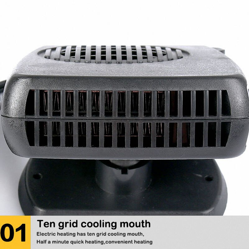 Portable Winter Car Heater 2 in1 Auto Car Van Heater Defroster Cool Fan 24 Volt 200W Winter Windscreen Window Demister