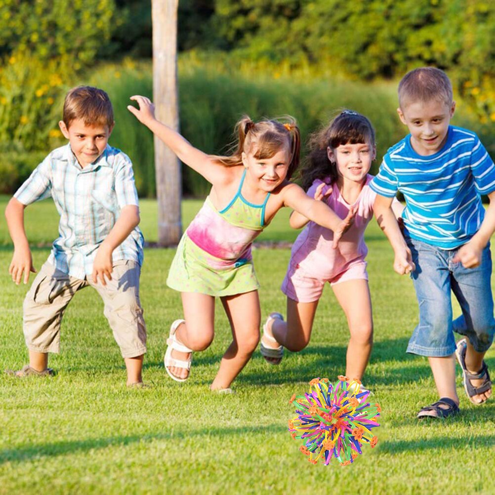 Baby Gooien Bal Bloei Krimpen Bal Met Licht Mini Speelgoed Ringen Stretch Uitbreiden Bal Speelgoed Voor Kinderen Volwassenen