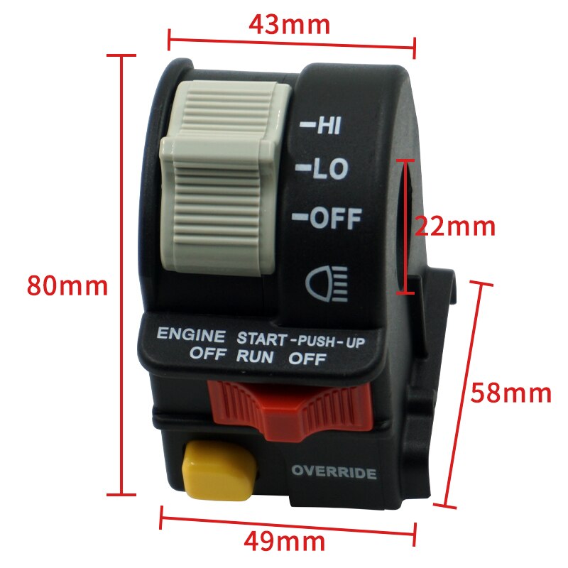 Left Handle Bar Switch Assembly for Polaris Xplorer 250 Scrambler 400 4010191