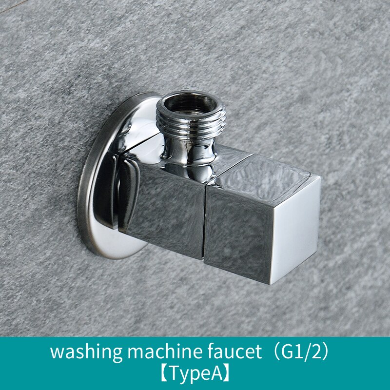 Universal Square Valve and Cold Water Angle Valve Bathroom Accessories Water Filling Valves for Sinks: A Type