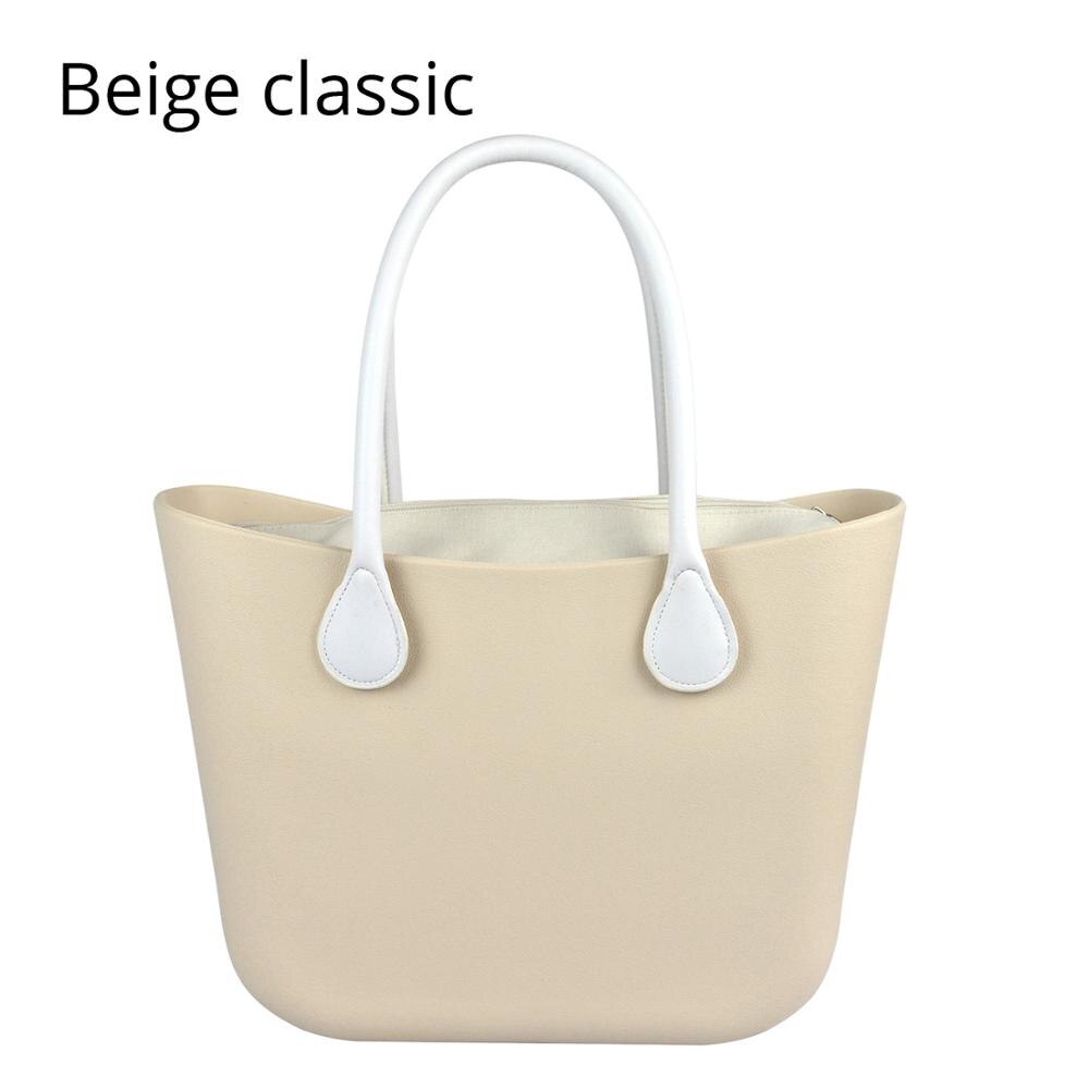 Obag Style Classic EVA Bag with Insert Inner Pocket Handles Colorful EVA Silicon Rubber Waterproof Women Handbag