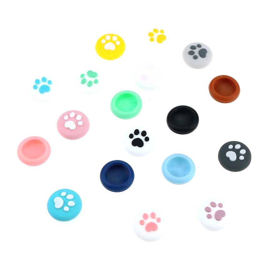 YuXi 4pcs Cute Cat Claw Analog Thumb Stick Grips Cap for Nintend Switch Lite Joy Con Joy-Con Controller Joystick Cover Case