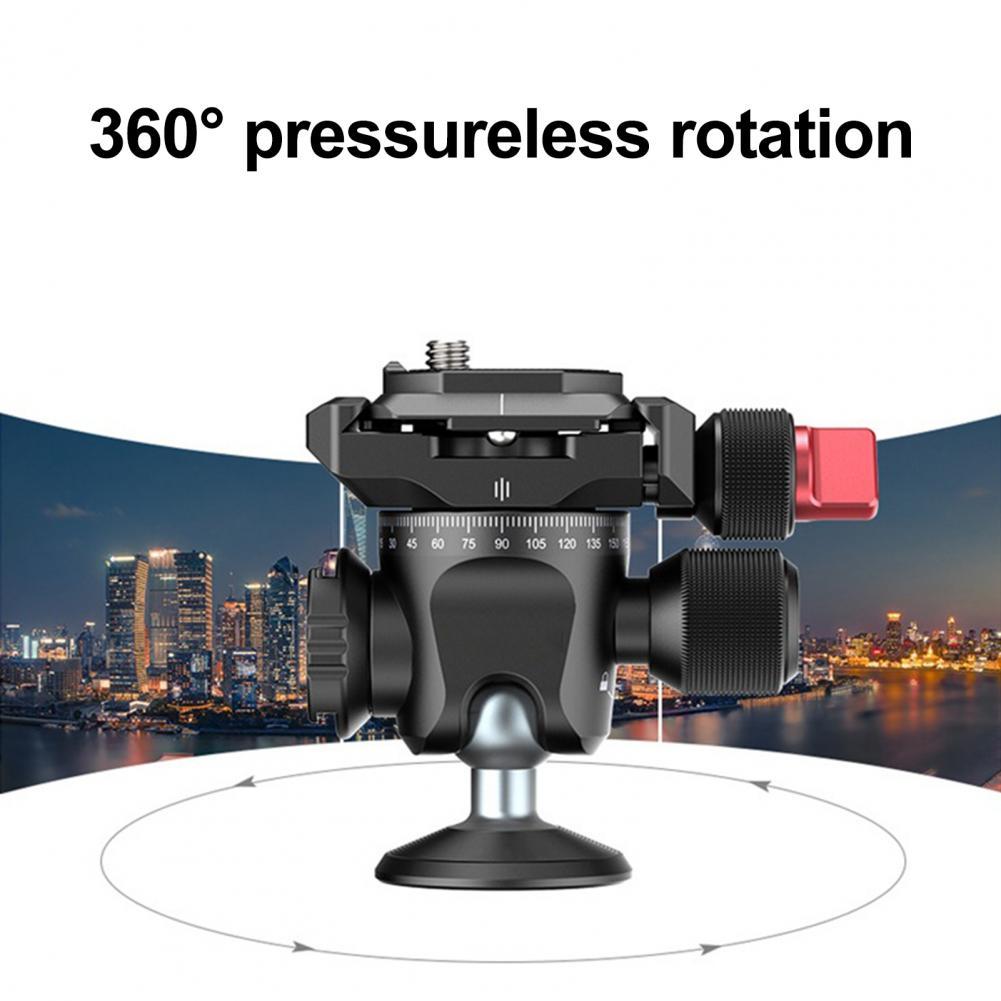 Ulanzi U-120 Tripod Head 360 Degree Rotating Anti-skid Inverted Tripod Gimbal for Camera Durable Inverted Head Aluminum Alloy