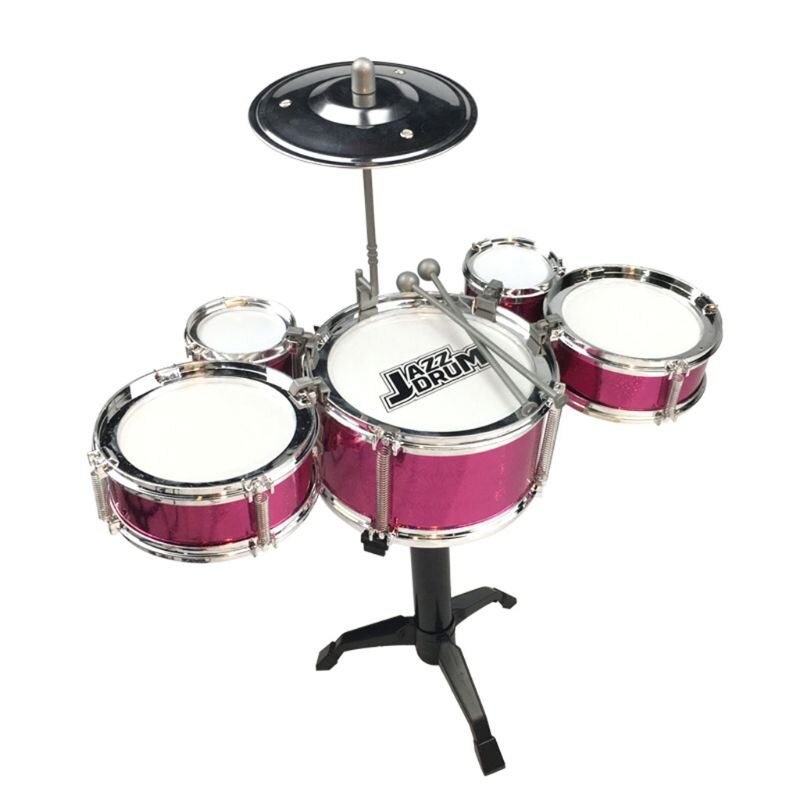 Kids Jazz Drum Set Musical Educational Instrument Mini Band Play Toy with Sticks