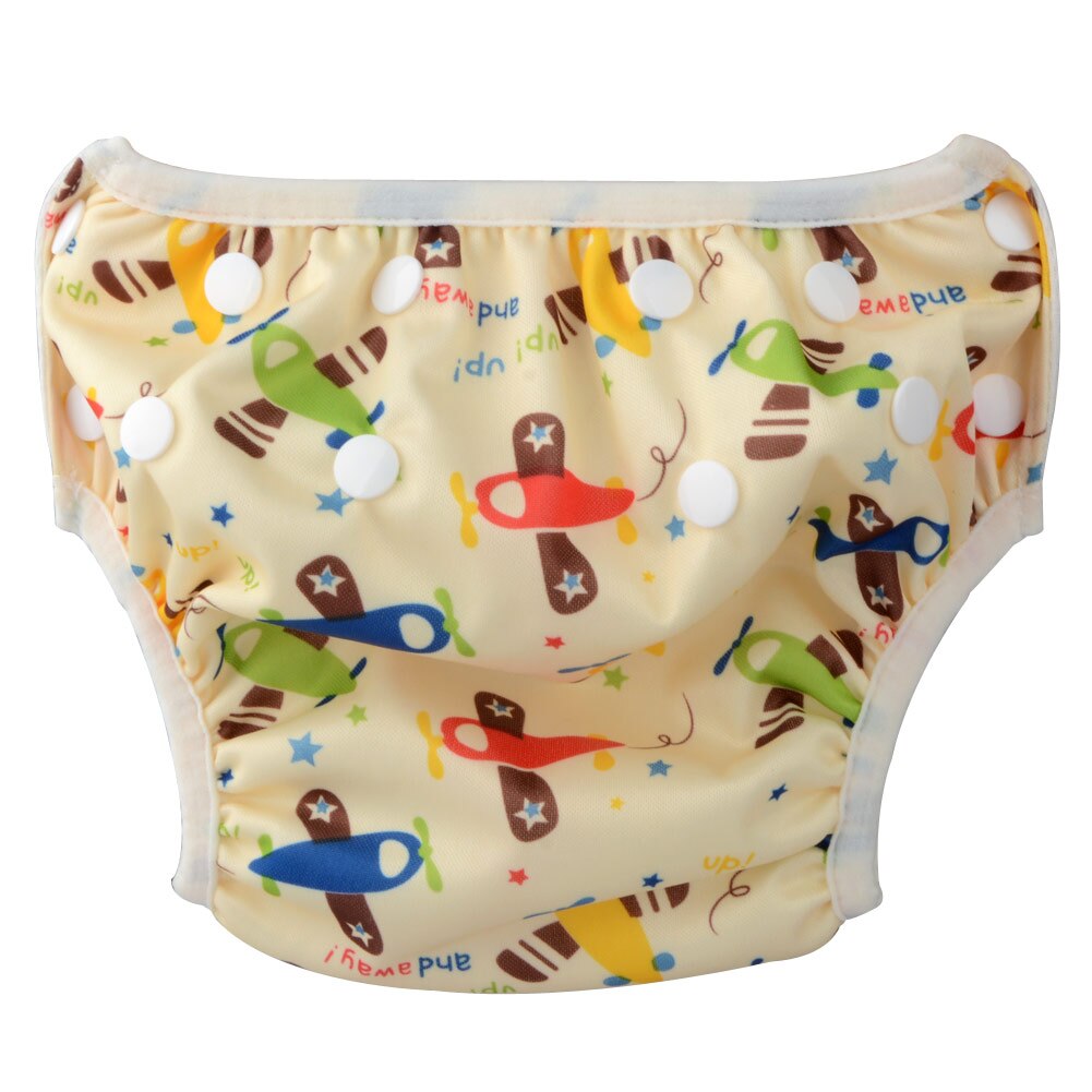 Summer Baby Swimwear Diaper Newborn Swim Trunks with Waterproof Infant Diaper Bag