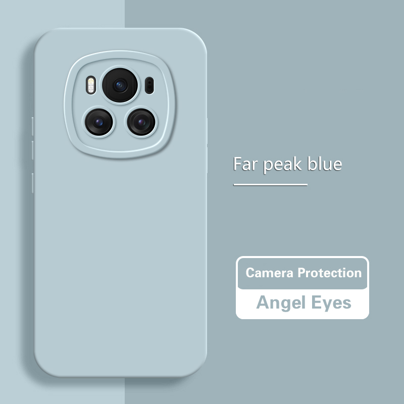 Phone Case for Honor Magic6 Magic 6 Pro 6Pro Ultimate 5G Solid Luxury Soft Liquid Silicone Lens Protection Angel Eyes Back Cover: PP / army green