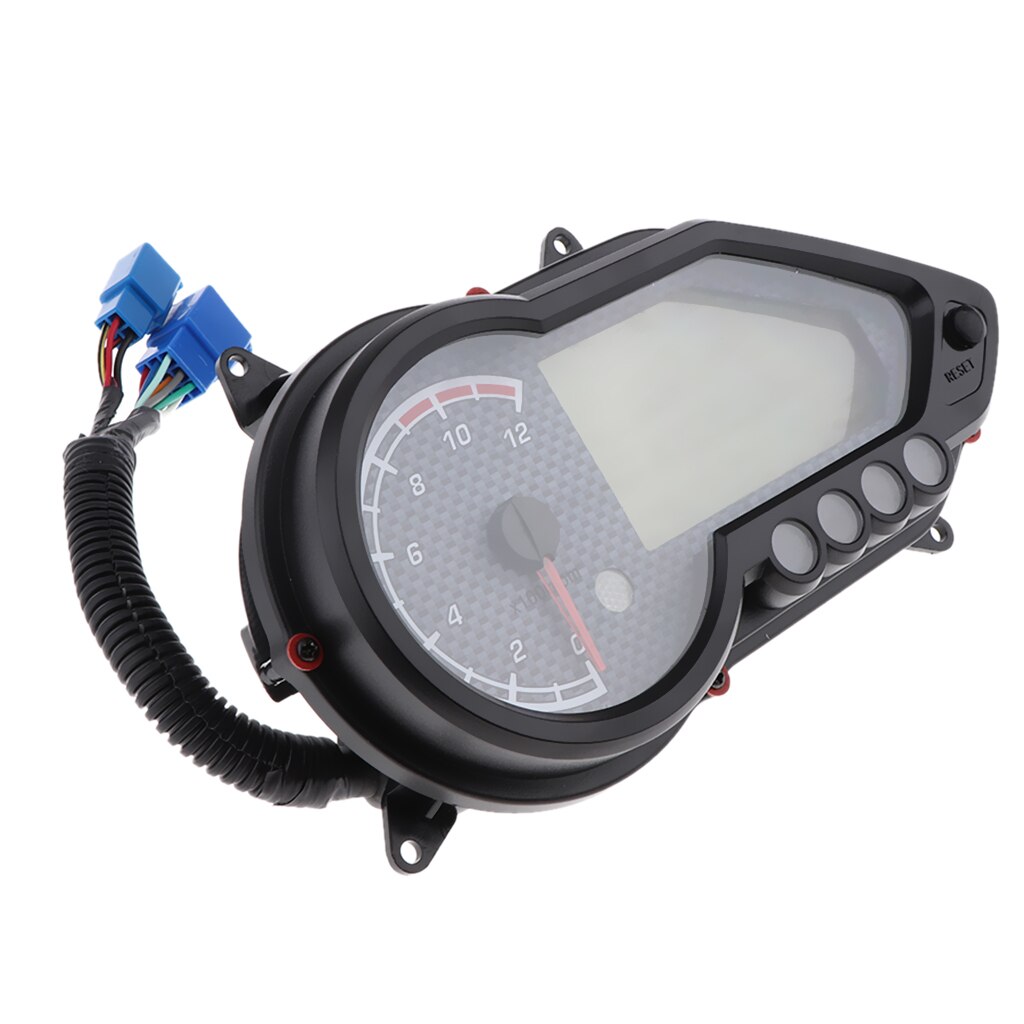 LCD Odometer Speedometer Meter, Tachometer Gauge, 12V DC, 15000 RPM, for Motorcycle Dirtbike