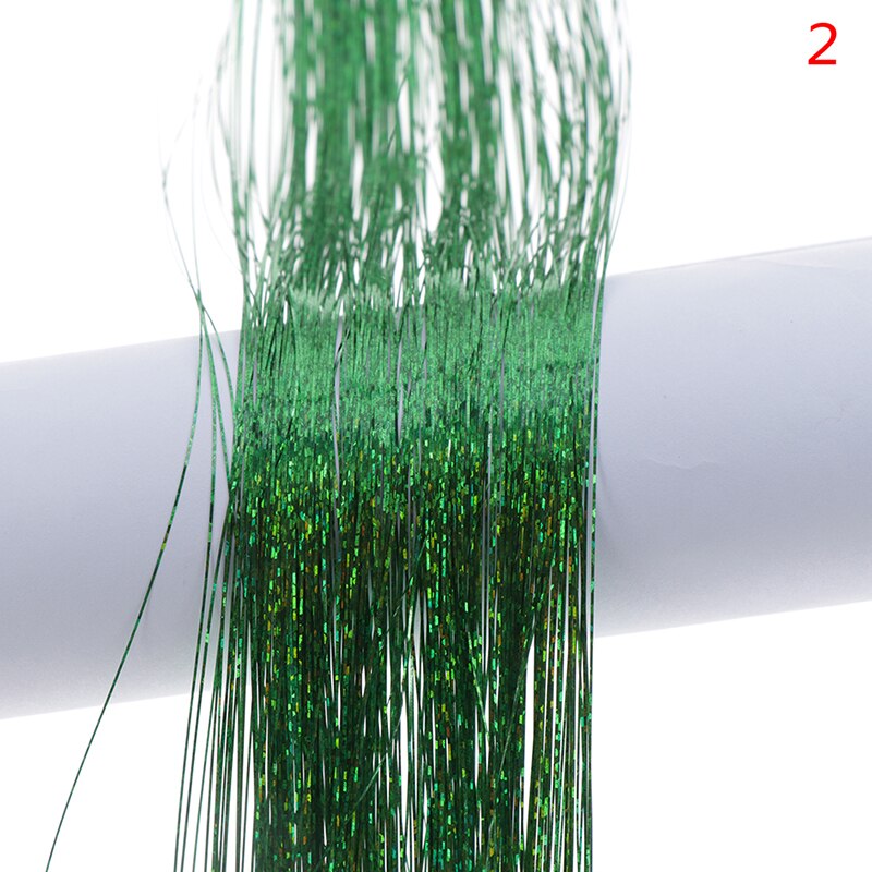 1 worek blask włosów blichtr Bling włosy Secoration dla syntetycznych robić przedłużania włosów brokat tęczy dla dziewcząt i imprezę 50x3.3cm