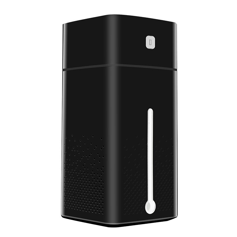 1000ml ilmankostutin aromiöljy diffuusori sumutin ultraääni usb humidificador aromaterapiapuhdistin suurikapasiteettinen sumukone: Musta