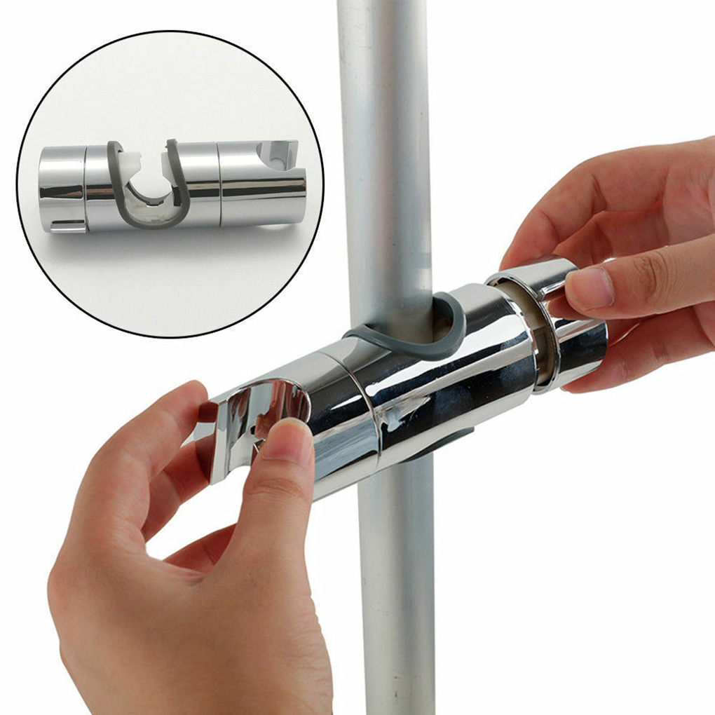 Bruser beslag brusestang holder justerbar 18 ~ 25mm abs krom brusehoved holder badeværelsestilbehør universal