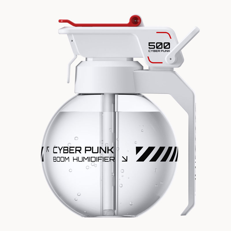 Humidificador de aire de Granada Cyberpunk, difusor de humidificador de aromaterapia de aceite esencial de Granada decorativa, para deportes electrónicos, 2025: De ladrillo rojo