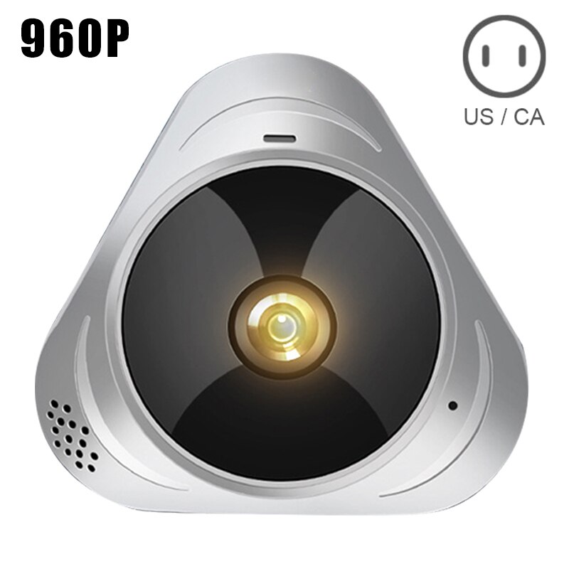 Panoramic Camera 360 Degree Rotating Smart Home HD Camera Wireless Network Camera FKU66: 960p US
