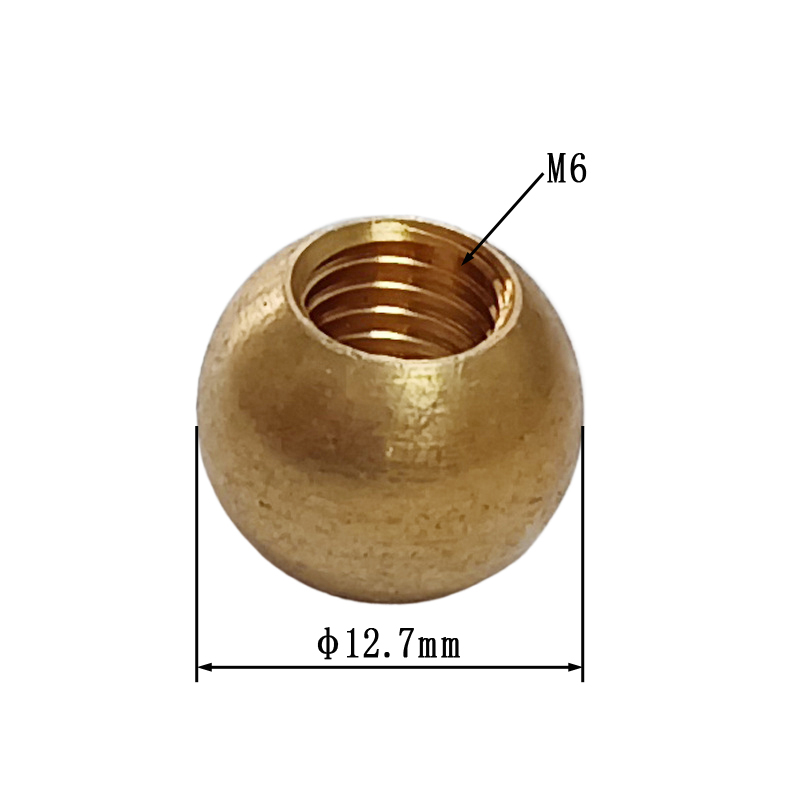 1PCS Brass Thread Hole Ball For CNC Later Machine: WHITE