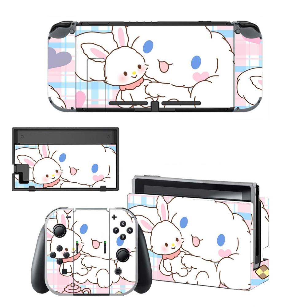 Vinyl Skin Protector Sticker Skins for Nintendo Switch NS Console + Controller + Stand Holder Dock Stickers