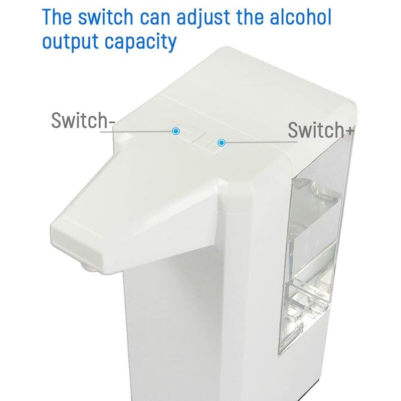 Automatische Alcohol Dispenser Touchless Spuitmachine Sensor Druk Zeepdispenser 500Ml Zeepdispenser Geschikt Voor Thuis