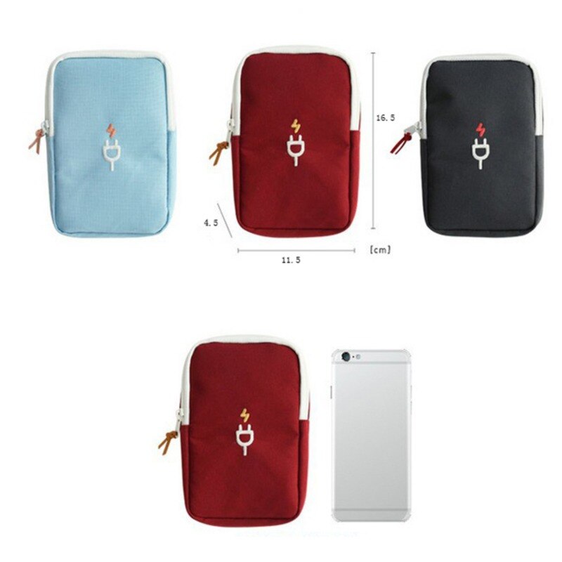 Draagbare digitale tas datalijnen powerbank pakket draagbare multifunctionele reistas koffer accessoires benodigdheden organizers