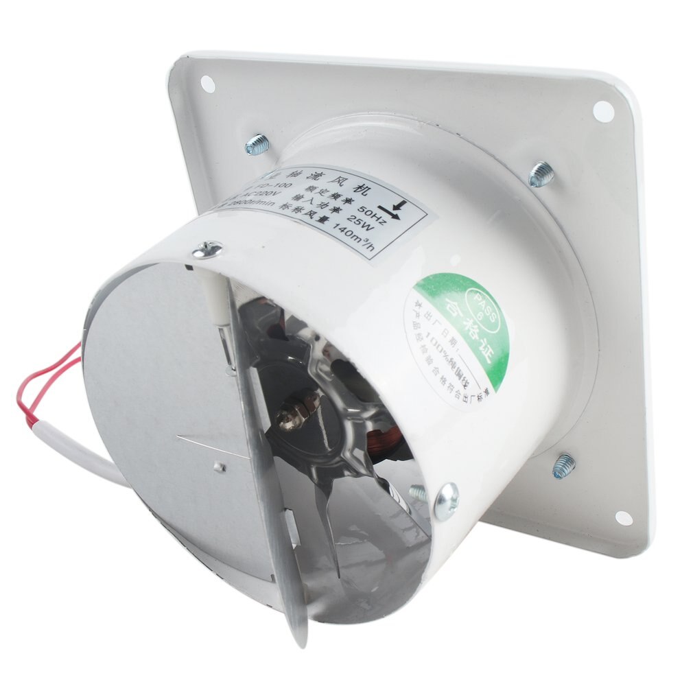 Industrial Ventilation Extractor Metal Axial Exhaust Commercial Air Blower Fan Low Noise Stable Running