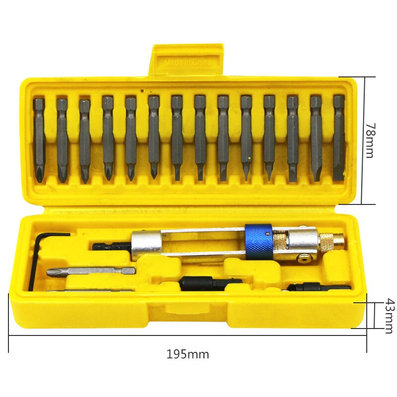 Drill Flip Drive Kit 20pcs Multi-function Drill Bit Set Quick Easy Operation PUO88