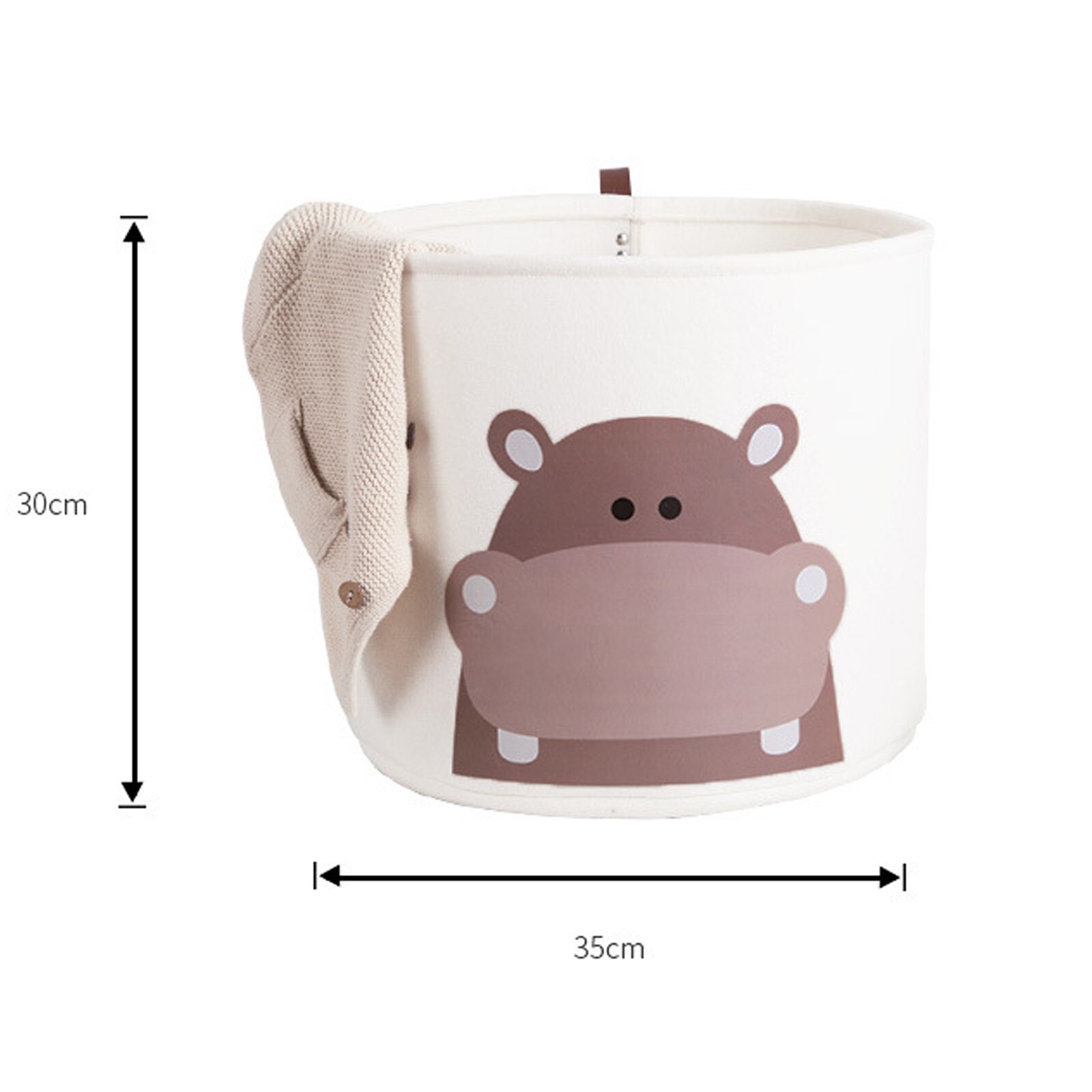 F# Cute Animal Laundry Basket Foldable Toy Storage Picnic Dirty Clothes Basket Box Cotton Wash Clothes Box Baby Organizer