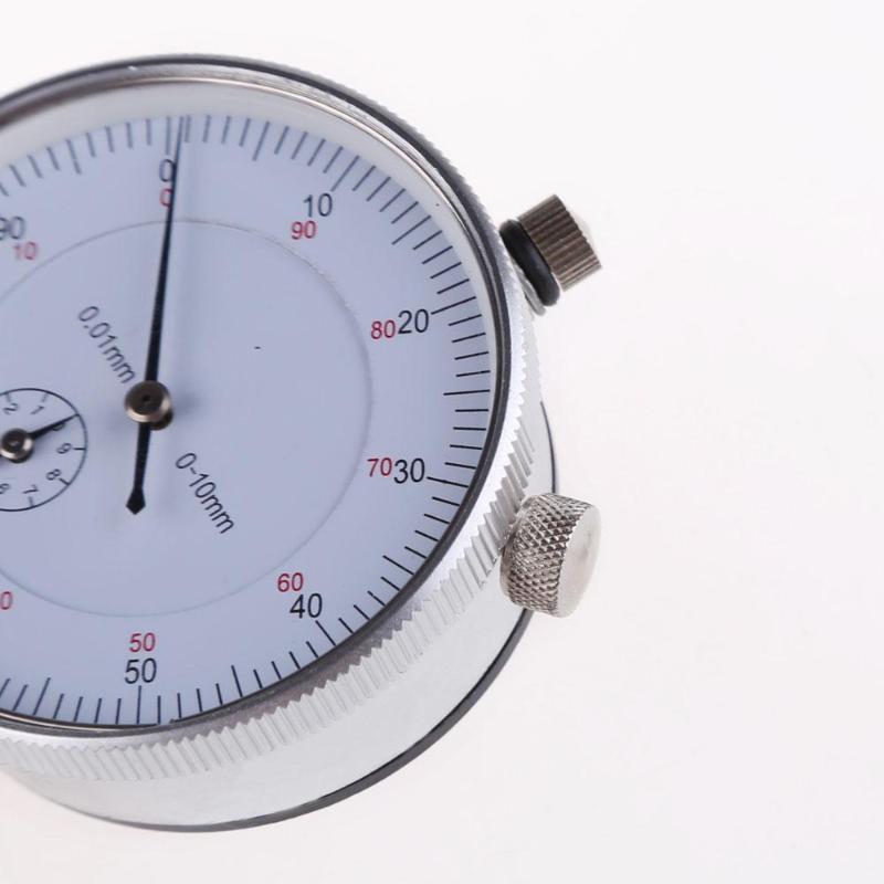 Herramienta de precisión, instrumento de medición de precisión de 0,01mm, indicador de Dial de precisión, medidor de 0-10mm, indicador de resolución preciso de 0,01mm
