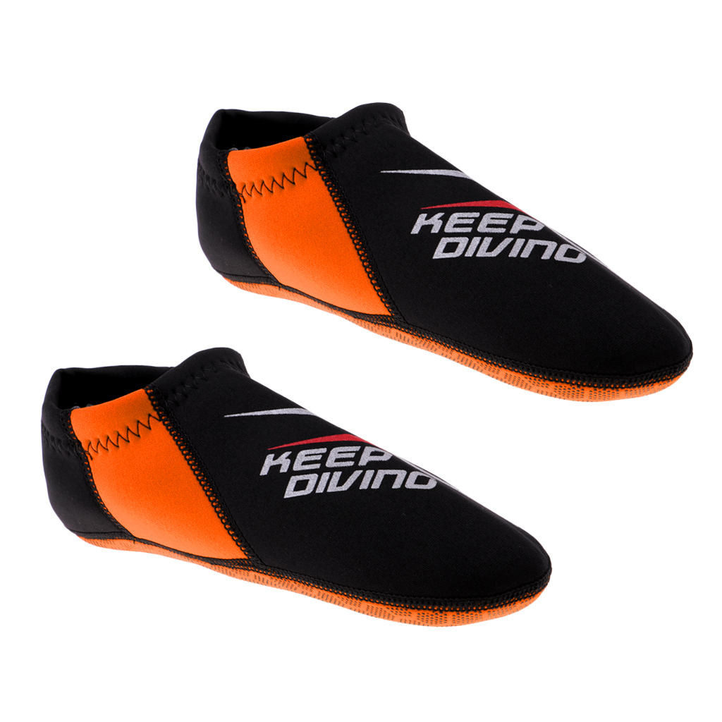 3mm Neopren Socken Schnorcheln Wasser Sport Schwimmen Tauchen SurfingScuba Tauchen Strand Surfen Socken: XL Orange