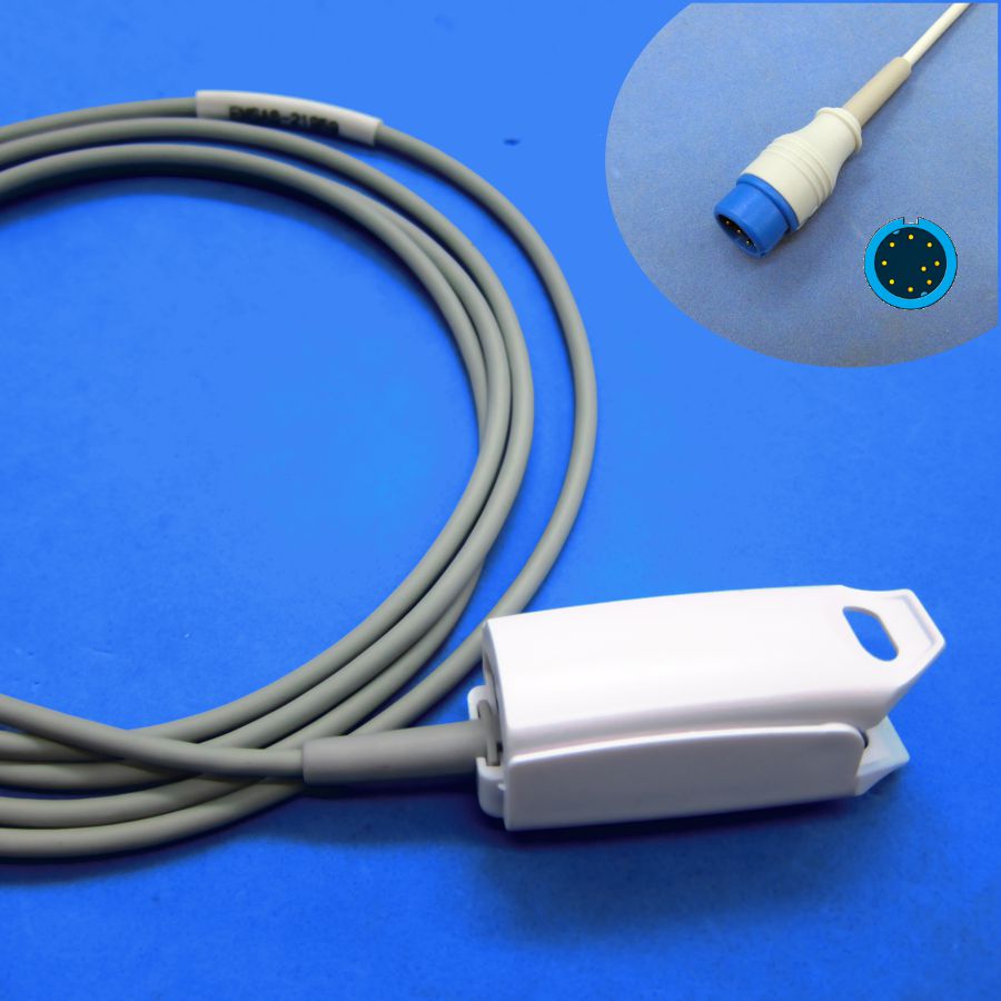 Lange Kabel Awt Volwassen Vinger Clip Spo2 Sensor Voor Biolight A8, A9 Digitale Serie