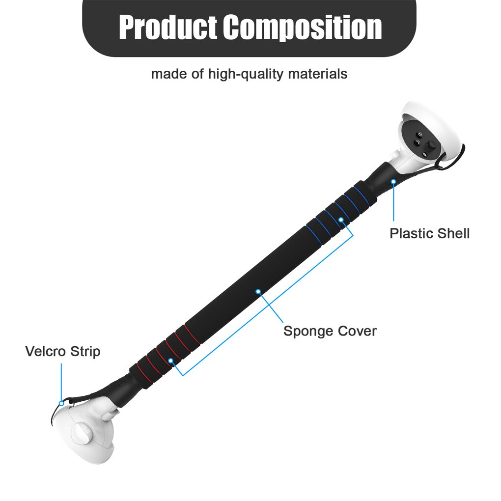 VR Controller Handles Set Musical Games Anti-slip Gamepad Extension Grips Gaming Equipment Accessories Replacing Parts