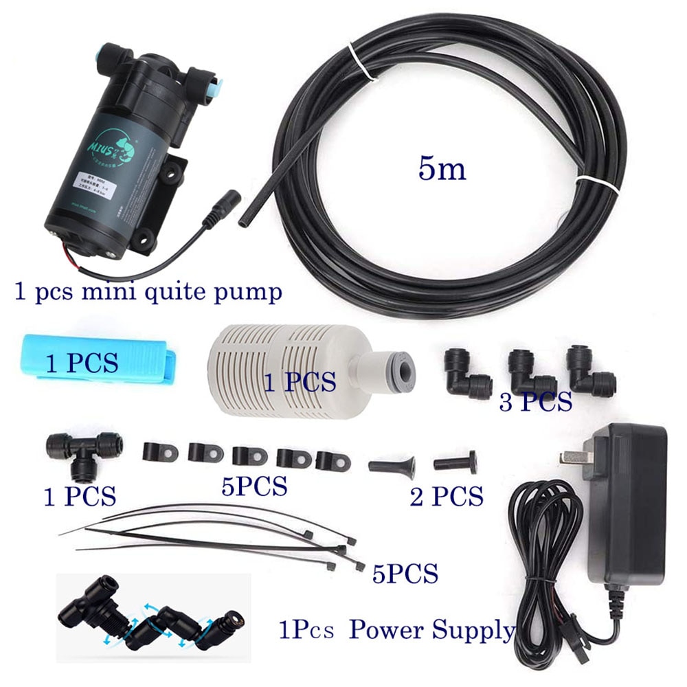 Pompa ad acqua Super silenziosa rettili Fogger nebulizzatore Sprinkler serbatoio della foresta pluviale umidificazione per animali domestici raffreddamento per sistema di nebulizzazione terrario