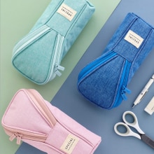 DM 1pcs Golf Pencil Bag Case Multi-function Pen Holder Stationery Student Kids Cute 3-Dimension Pencil Bag