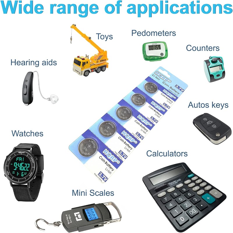 2-10 pezzi 3.6v lir 2032h batteria a bottone ricaricabile versione ad alta capacità delle batterie a bottone al litio lir 2032 sostituiscono  cr2032
