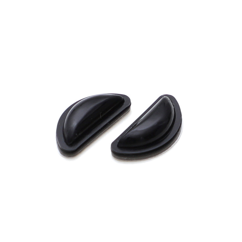 5pair Glasses Nose Pad Adhesive Silicone Nose Pads Non-slip Black White Thin Nosepads for Glasses Eyeglasses Eyewear Accessories