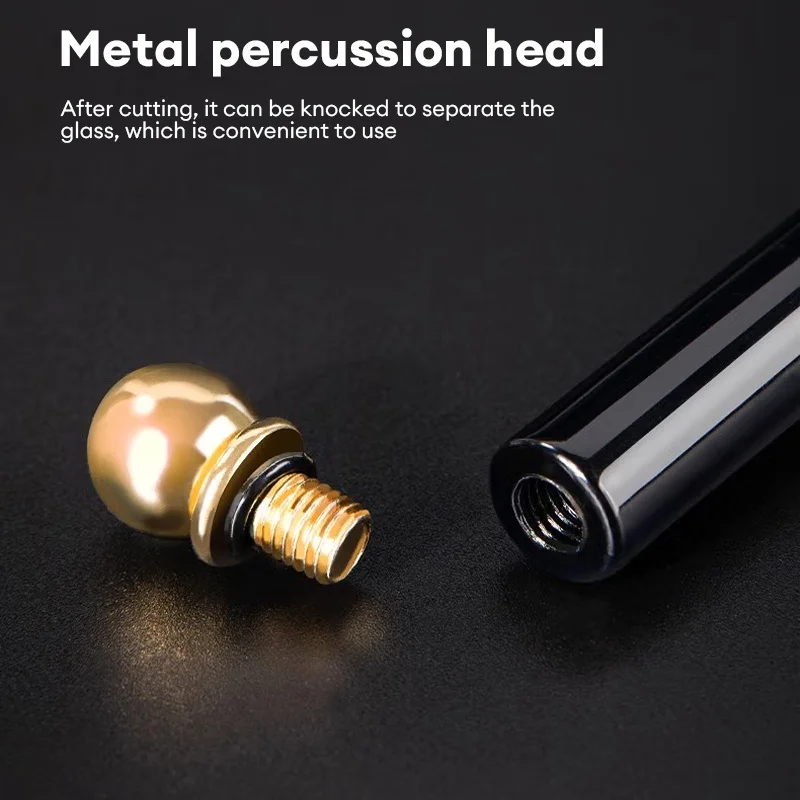 Deli Duurzaam Gloednieuwe Glassnijder Klein Formaat Stalen Mes Anti-Slip Handvat Snijgereedschap Diamantsnijder Kop Messen