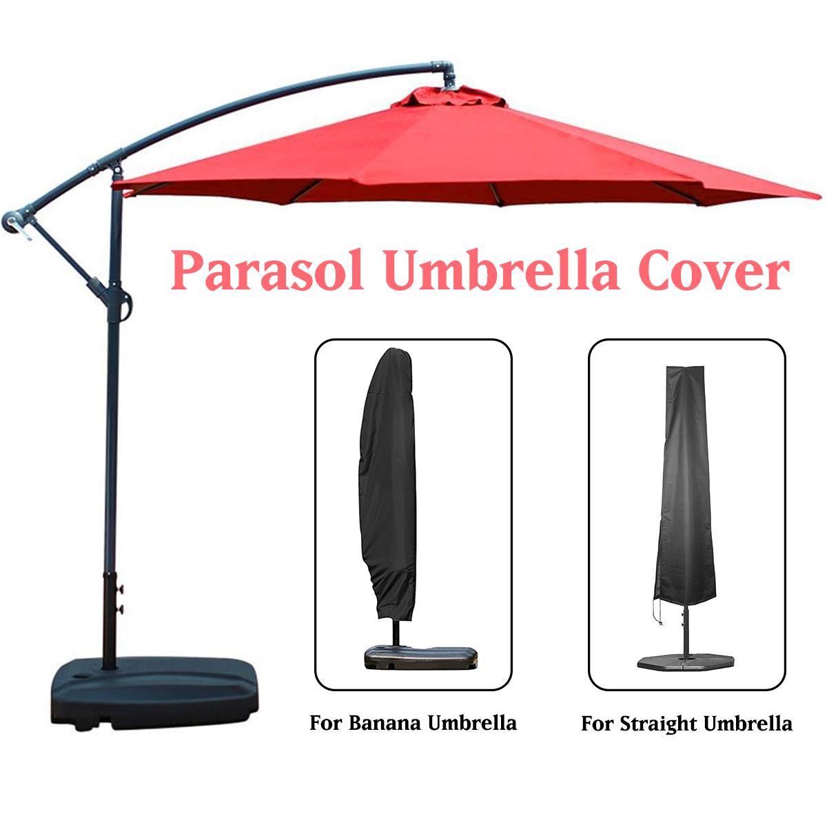 Outdoor Parasol Cantilever Rain Cover Waterproof Outdoor Garden Patio Windproof Sunshade Protection Large Cover Umbrella Cover