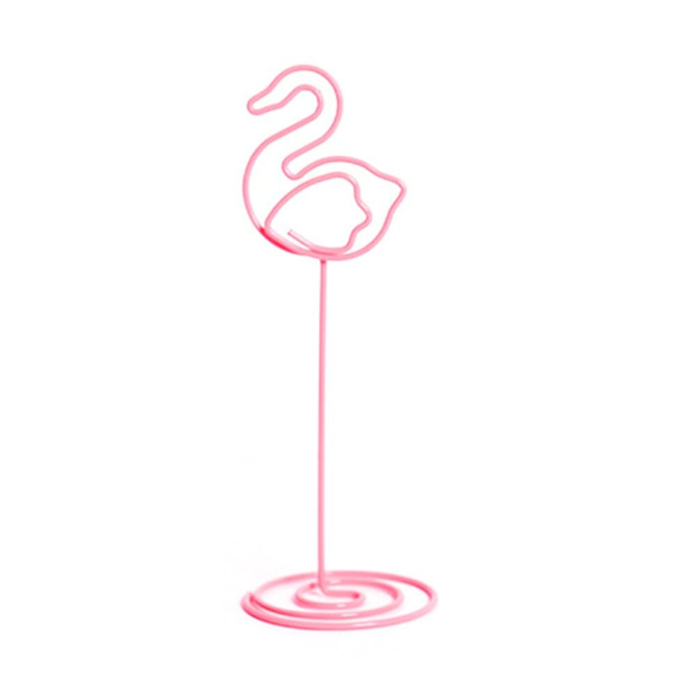 ! bryllup bordkortholder romantisk hjerte flamingo fotoklip bord nummer stativ