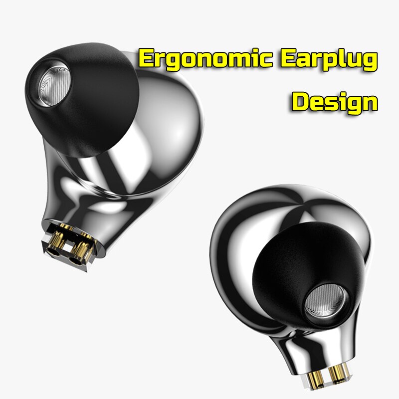 Blon BL-03 Hifi Eearphones 10Mm Carbon Nanobuis Diafragma Dd Driver 32Ω 3.5Mm Plug Chifi Oordopjes W/Afneembare kabels, BL03