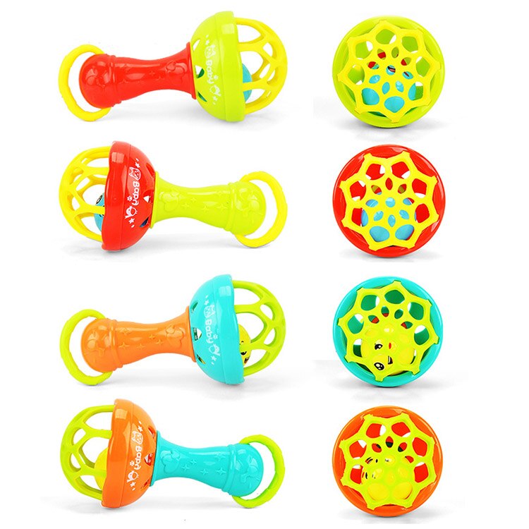 Baby Rasseln Entwickeln Intelligenz Greifen Zahnfleisch Hand Glocke Rassel Lustige Pädagogisches Spielzeug: Default Title