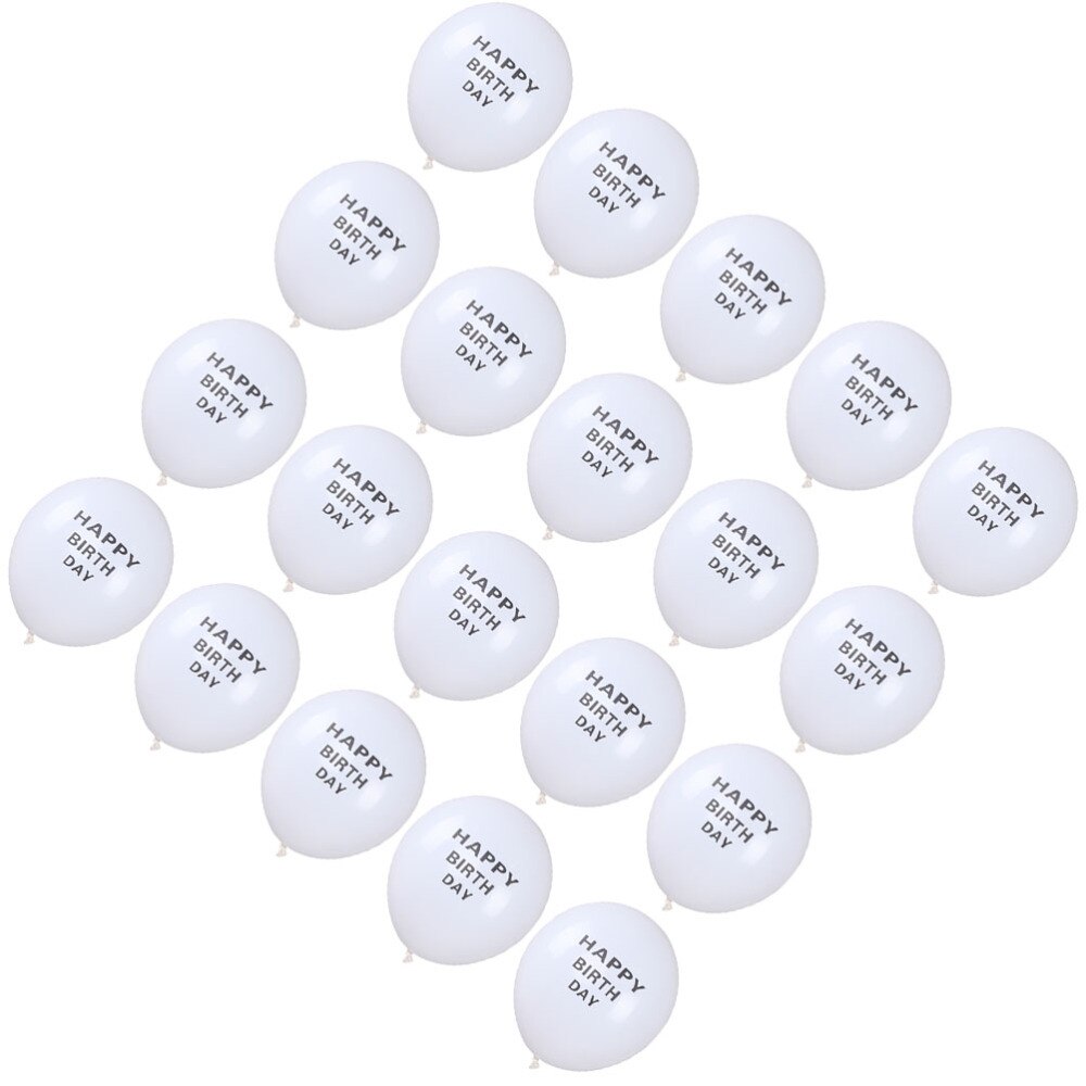 100pcs 12 Inch Balloons Letter Printing Balloons Latex Balloons for Birthday Party Home Gathering (TO YOU Letter Balloon